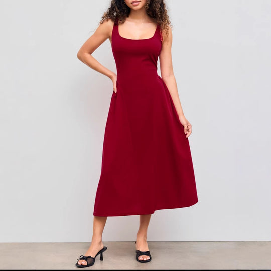 Damen Maxikleid mit schulterfreiem Design und figurfreundlichem Schnitt EB