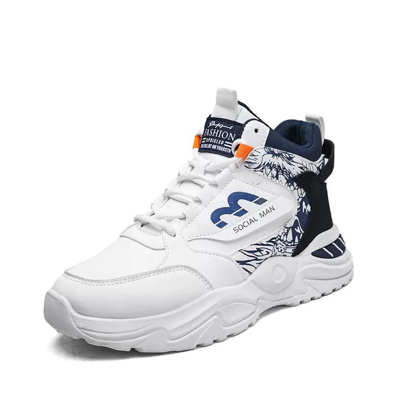 Damen Hohe Sneakers mit modernen grafischen Akzenten und stabiler Sohle EB