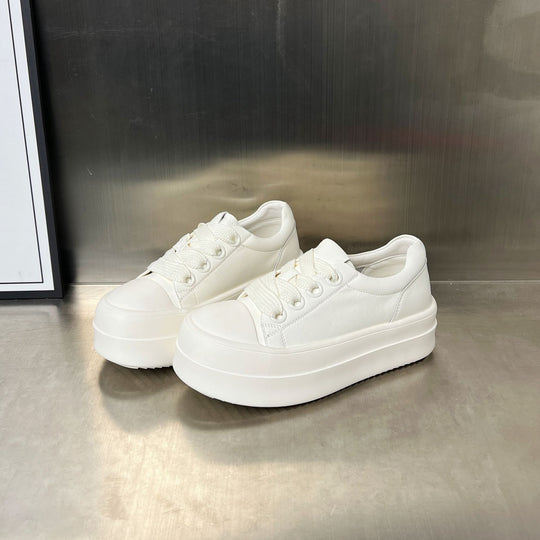 Damen Plattform Sneakers mit modischem Design und atmungsaktiver Obermaterialzusammensetzung EB