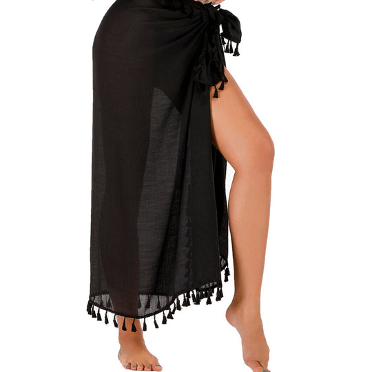 Damen Häkel-Bikini-Set mit raffinierten Fransen und verstellbaren Trägern EB