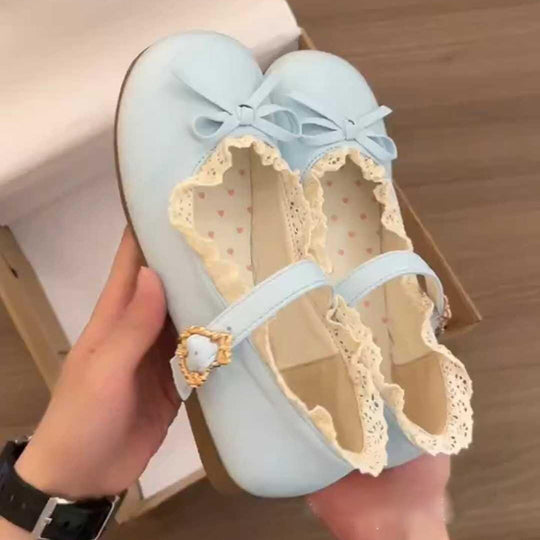 Damen Ballerina-Schuhe mit eleganter Riemchen-Detail und bequemer Sohle EB