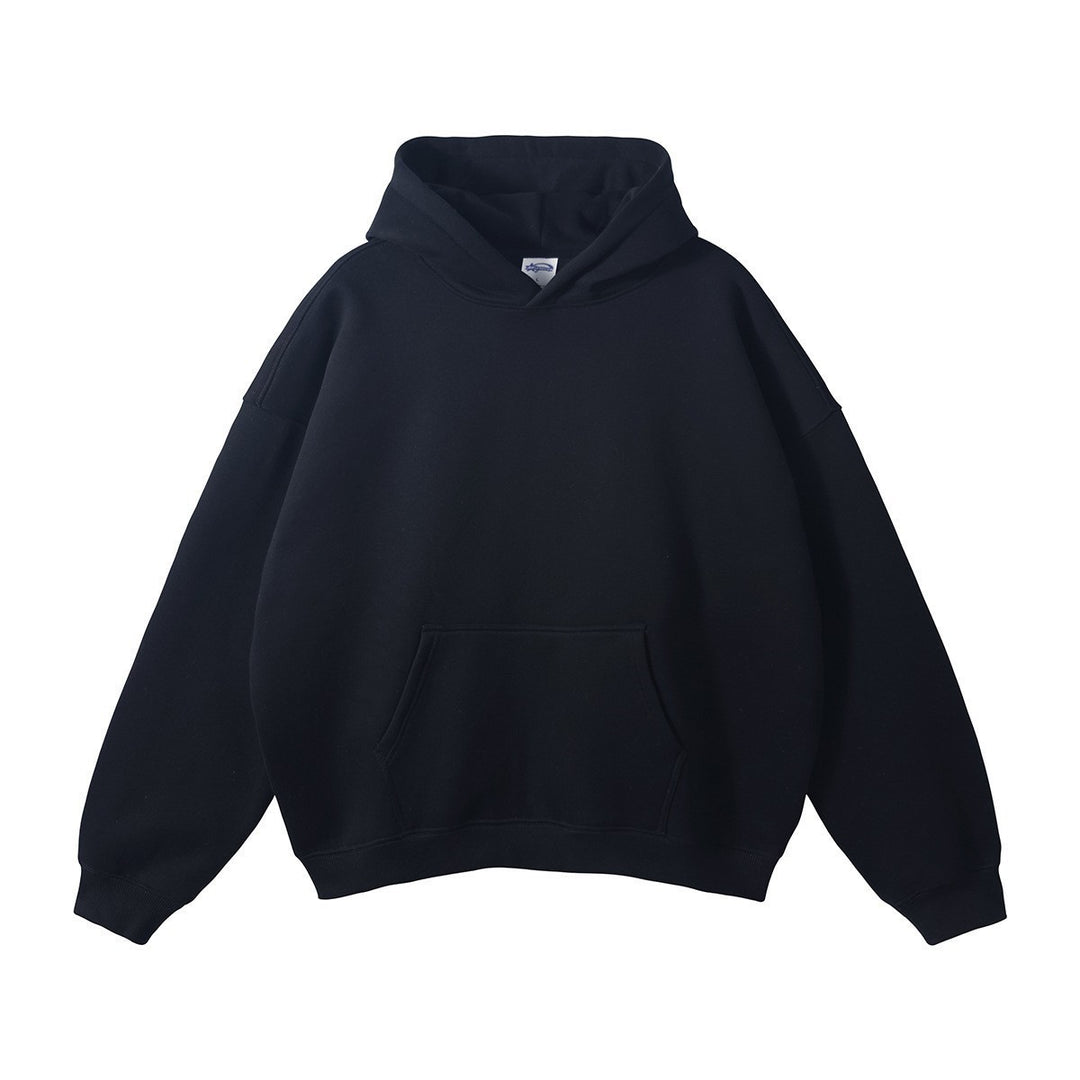 Unisex nan oversized Kapuzenpullover mit Kängurutasche und gerippten Bündchen EB
