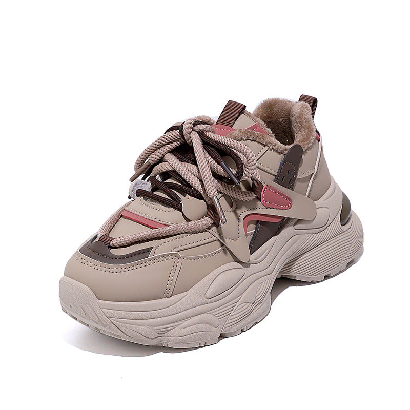 Damen Chunky Sneakers mit atmungsaktivem Obermaterial und stylishen Akzenten EB