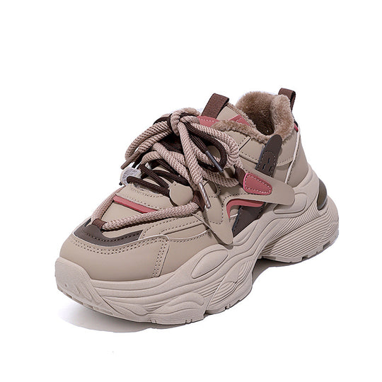 Damen Chunky Sneakers mit atmungsaktivem Obermaterial und stylishen Akzenten EB