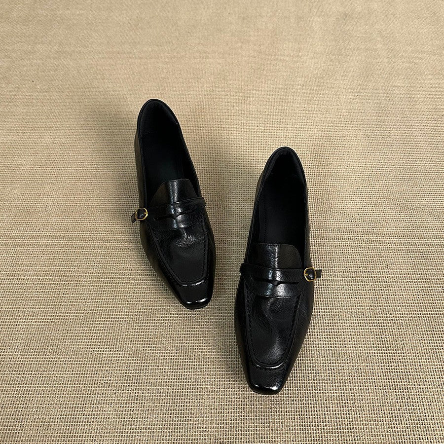 Damen elegante Ballerinas mit modischem Riemchen und hochwertiger Lederverarbeitung EB