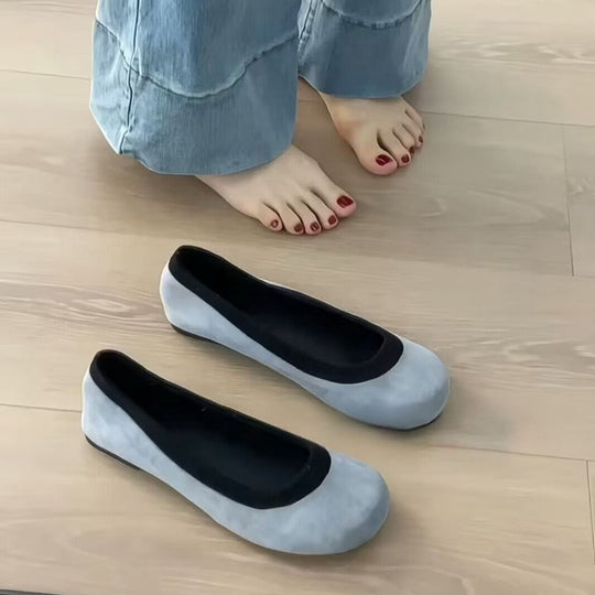 Damen Ballerinas mit Leopardenmuster und komfortablem Innenfutter EB