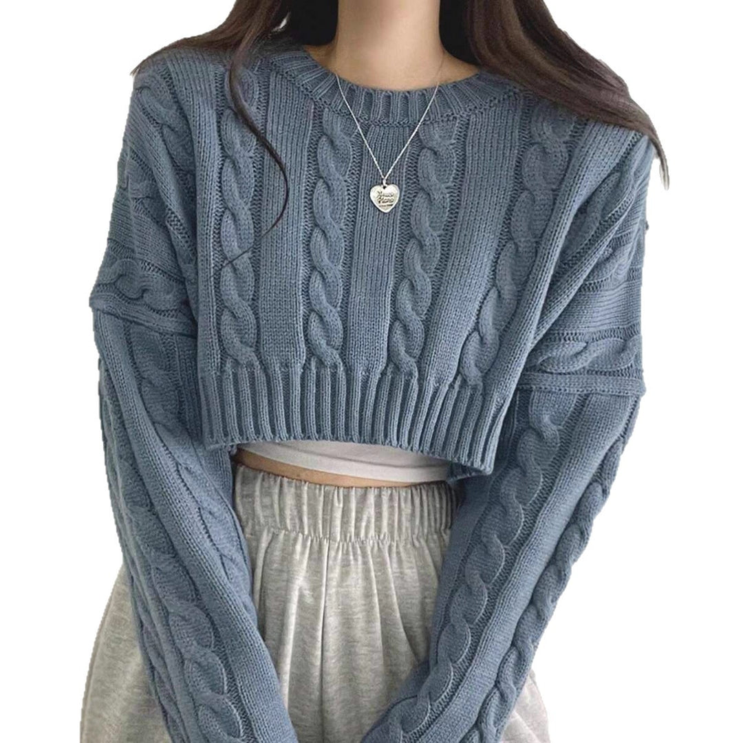 Damen Strickpullover mit strukturierter Kabeloptik EB