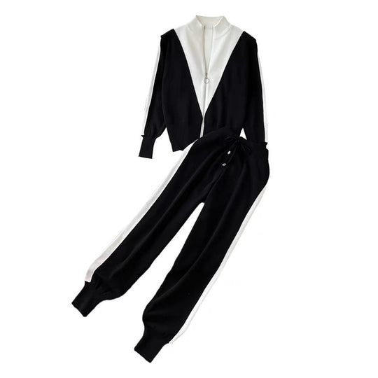 Damen sportliches High-Quality Lounge-Set mit Reißverschluss EB