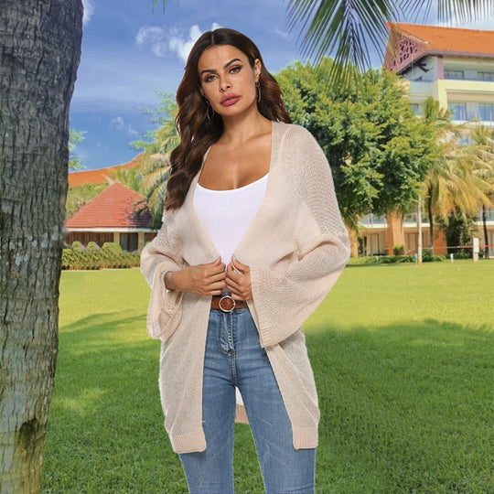 Damen lässiger Strickmantel EB