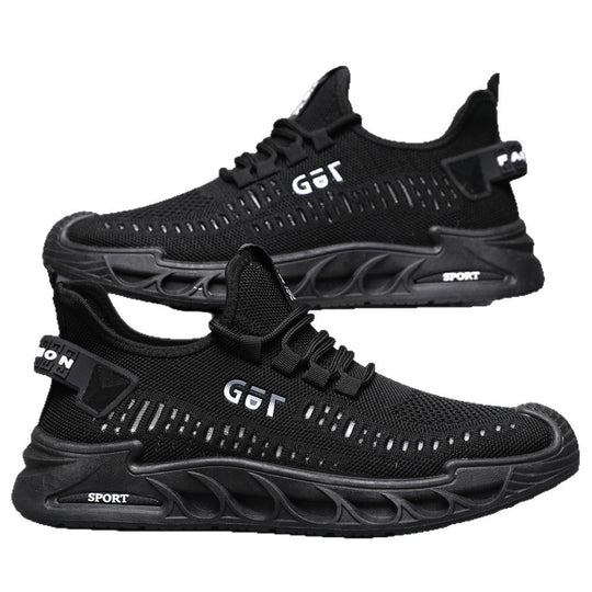 Damen Sportliche Comfort-Sneaker mit atmungsaktiver Mesh-Konstruktion und rutschfester Sohle EB