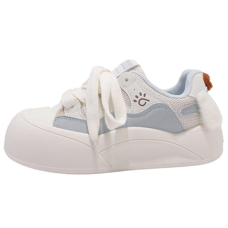 Damen Sneaker mit verspieltem Design und plüschigen Details EB