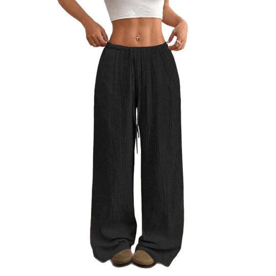 Damen Lockere Palazzo-Hose EB