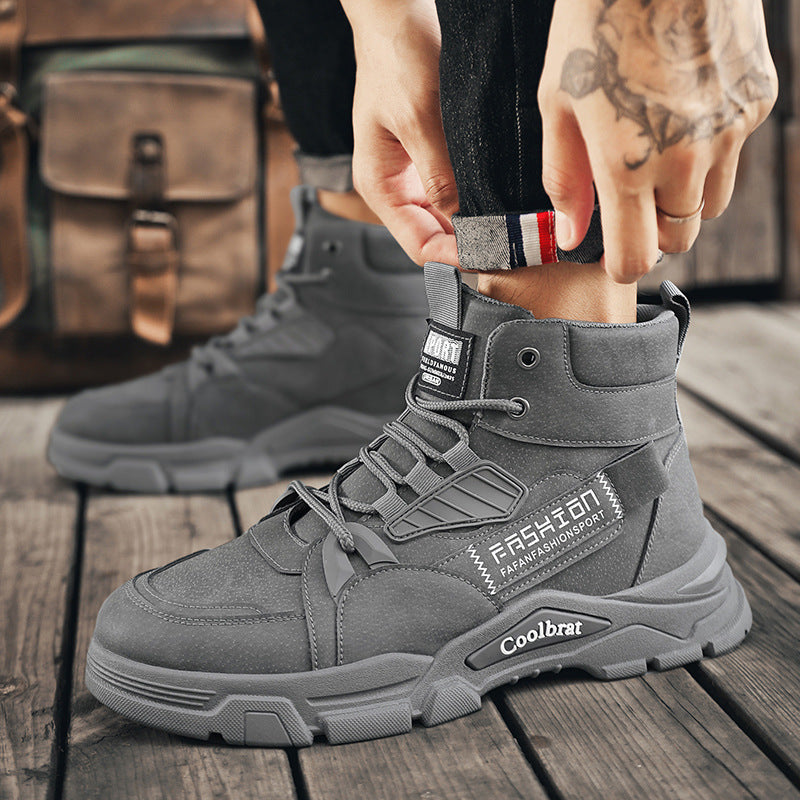 Damen robuste High-Top Winterstiefel mit isolierendem Innenfutter und rutschfester Sohle EB