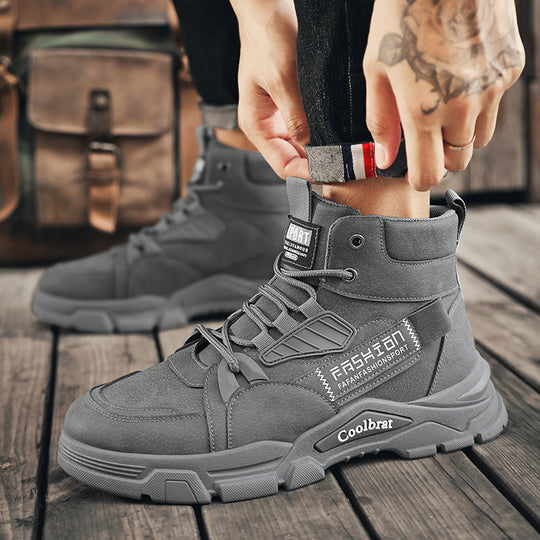 Damen robuste High-Top Winterstiefel mit isolierendem Innenfutter und rutschfester Sohle EB