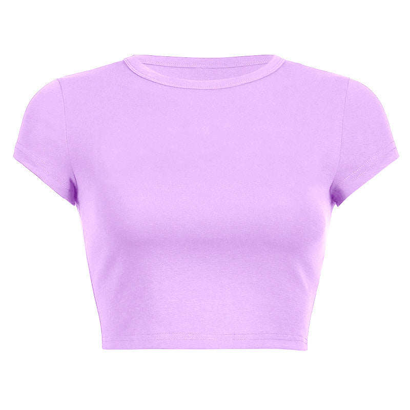 Damen Figurbetontes Crop-Top EB