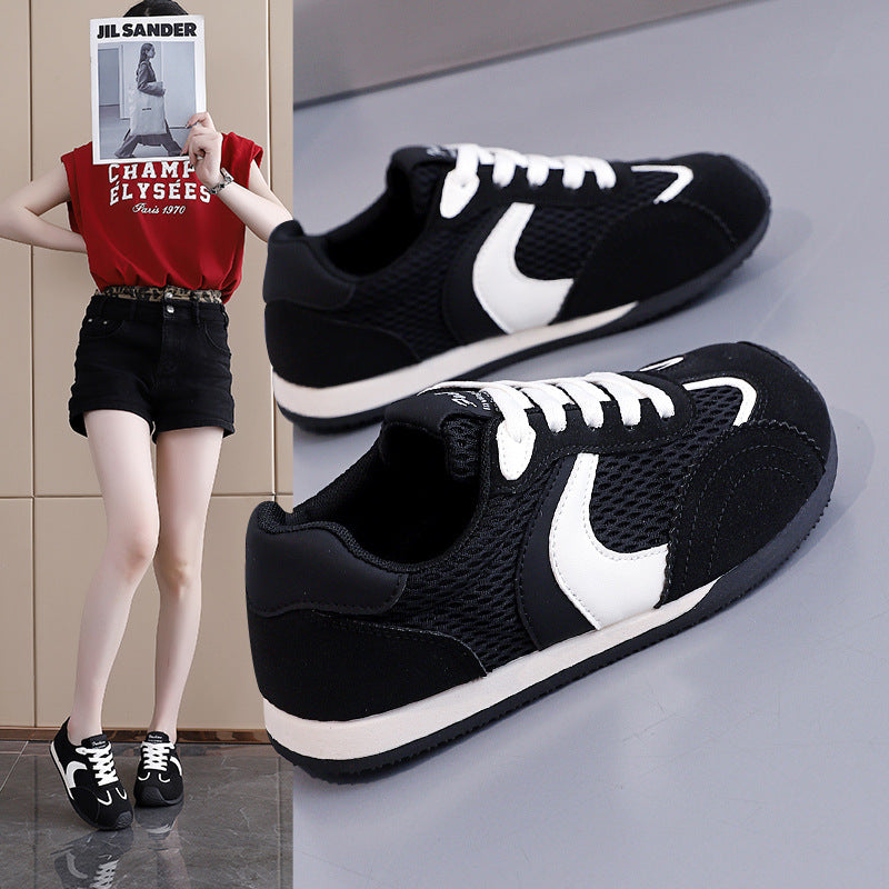 Damen Atmungsaktive Freizeitsneaker mit flexibler Gummisohle EB
