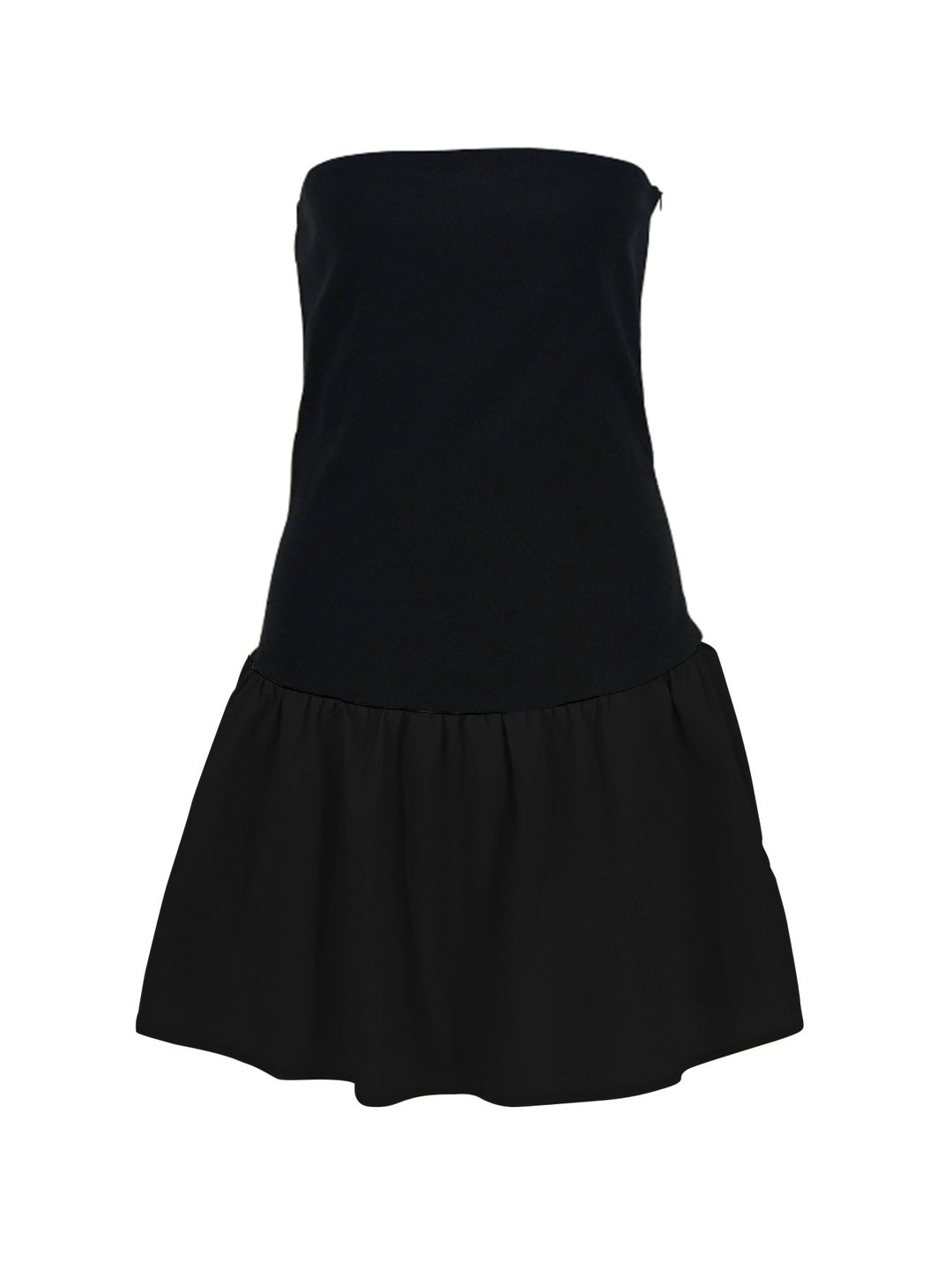Damen Bandeau-Kleid mit frischem und fließendem Rock EB