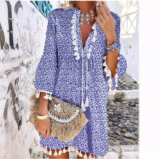 Damen Sommerkleid mit Stickerei EB