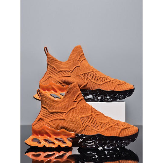 Damen Sportliche Strick-Sneaker mit rutschfester Sohle und innovativer Dämpfungstechnologie EB