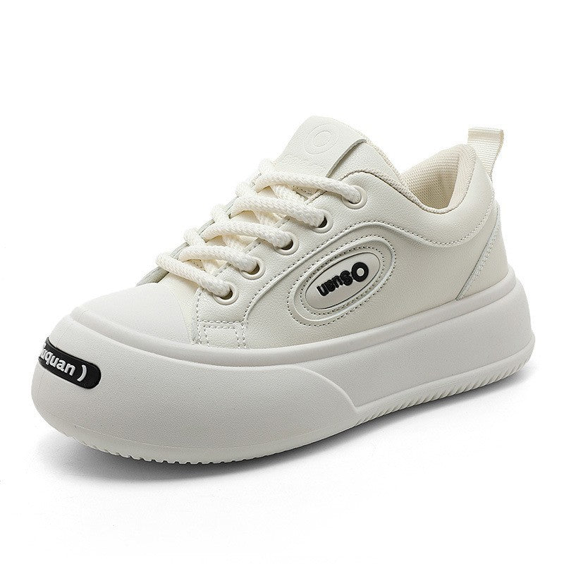 Damen modische Plateau Sneakers mit verstärktem Sohlenprofil und atmungsaktiven Materialien EB