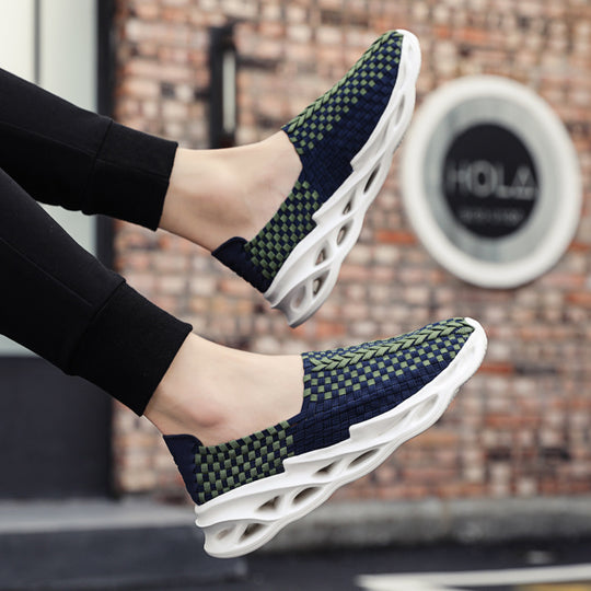 Damen Sportliche Slip-On Sneakers mit flexiblem Design und atmungsaktiver Obermaterialtechnologie EB