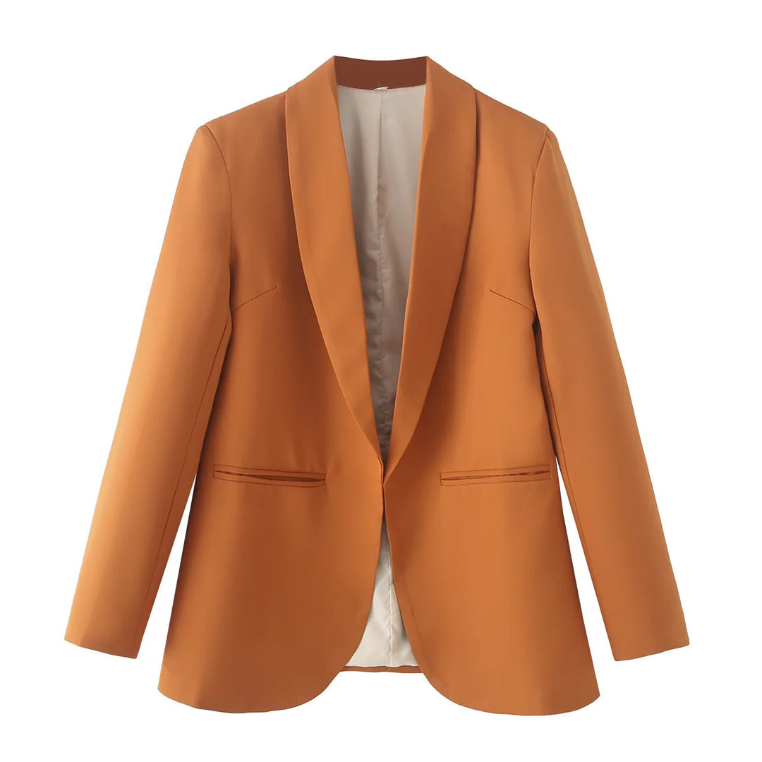Damen eleganter Blazer mit modernem Schnitt und praktischen Taschen EB