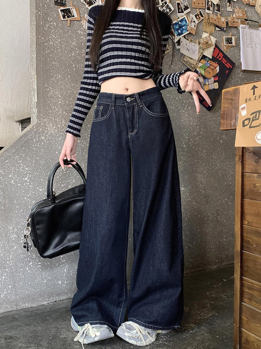 Damen Weite Jeans mit elegantem Schnitt und lässiger Passform EB