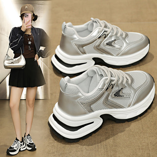 Damen atmungsaktive Sport Sneakers mit dämpfender Sohle und rutschfestem Profil EB