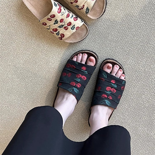 Damen modische Clogs mit floralem Design und rutschfester Sohle EB