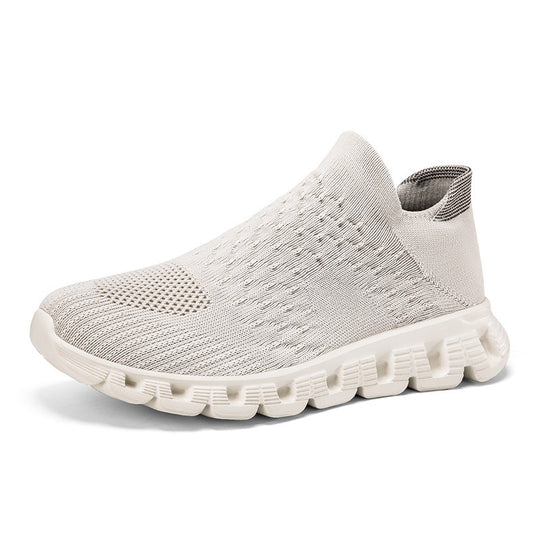 Damen Slip-On Laufschuhe mit atmungsaktivem Obermaterial und flexibler Sohle EB