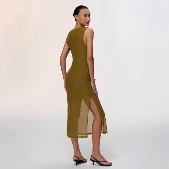 Damen Elegantes Wickelkleid mit figurbetontem Design und verführerischen Raffungselementen EB