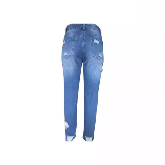 Damen Ripped Jeans im Used-Look EB