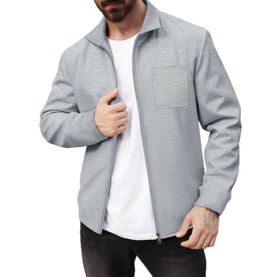 Herren modische Jacke mit strukturiertem Design EB