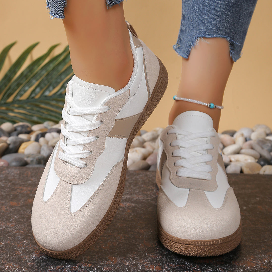 Damen Komfortable Sneaker mit strukturiertem Obermaterial und atmungsaktiver Sohle EB