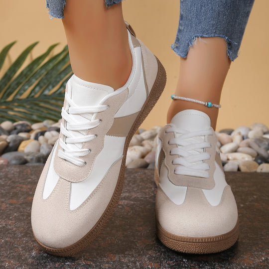 Damen Komfortable Sneaker mit strukturiertem Obermaterial und atmungsaktiver Sohle EB