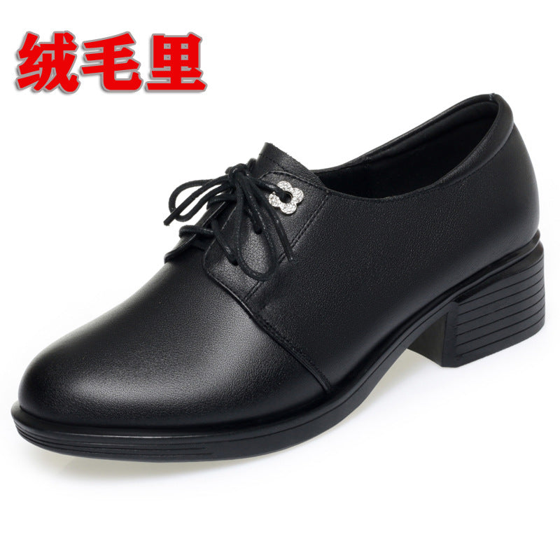 Damen Elegante Schnürschuhe mit modischem Absatz und komfortablem Innenfutter EB