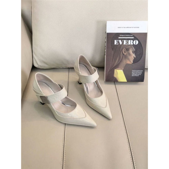 Damen elegante spitze Pumps mit verstellbarem Riemen EB