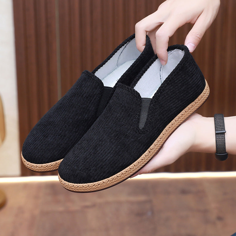 Damen Bequeme und weiche Slip-On Schuhe aus hochwertigem Material EB