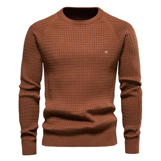 Herren strukturiertes Rundhals Sweatshirt mit modernem Design EB
