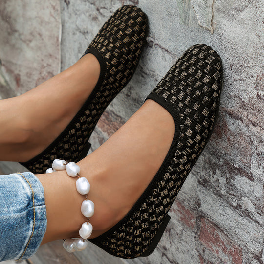 Damen Ballerinas mit atmungsaktiver Netzstruktur und flexibler Sohle EB