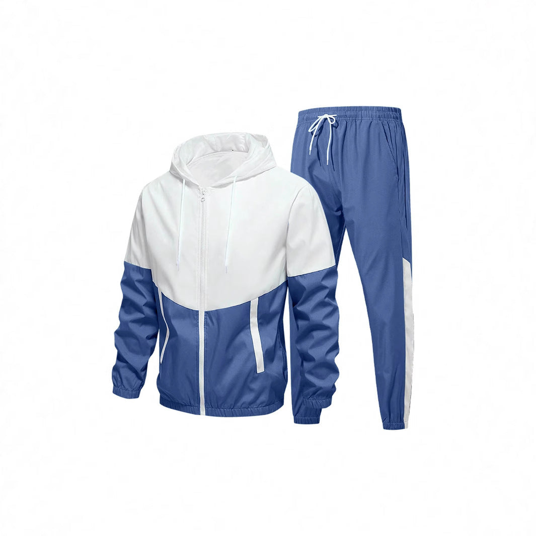 Herren Sportanzug mit atmungsaktiver Jacke und elastischen Jogginghosen EB
