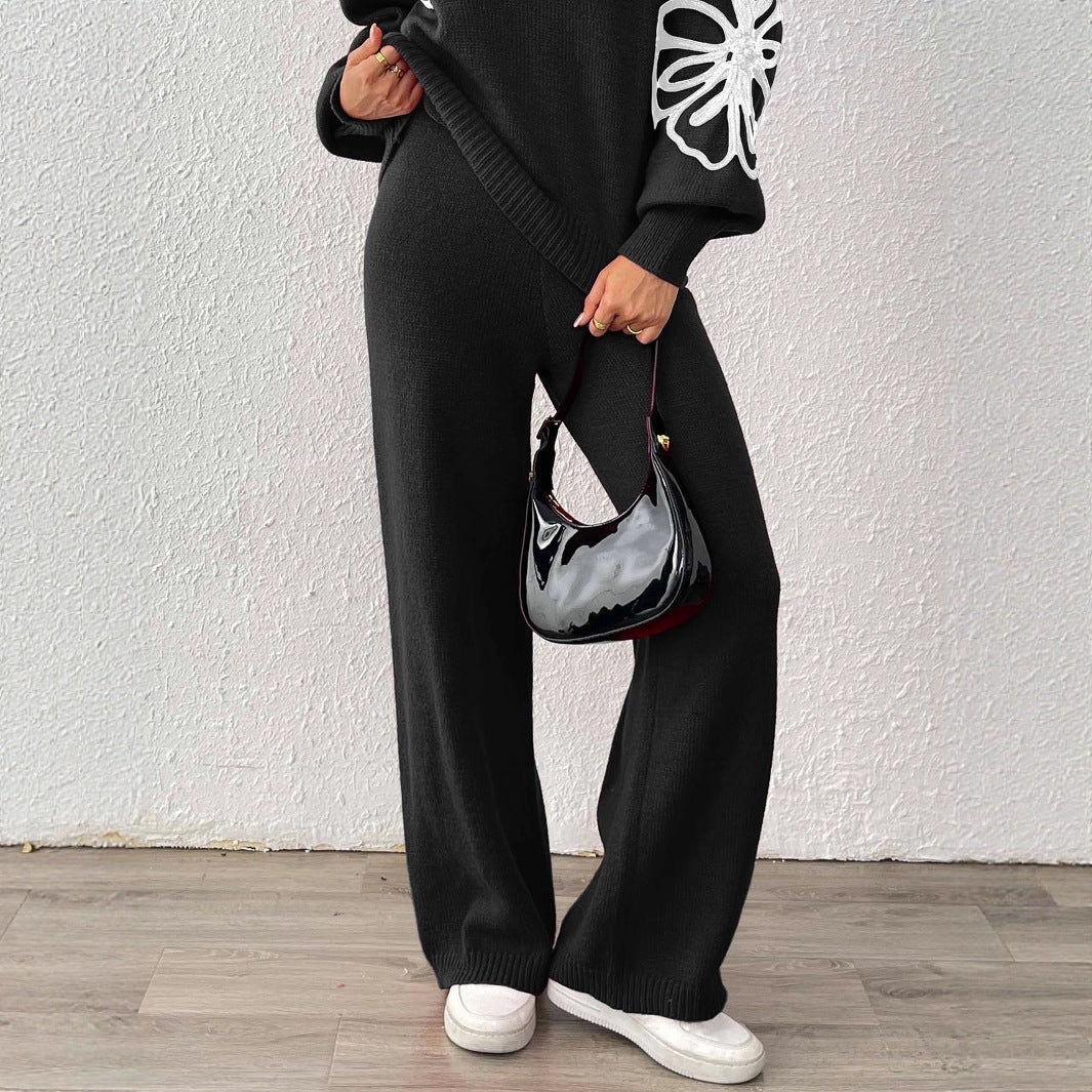 Damen Weite Strickhose EB