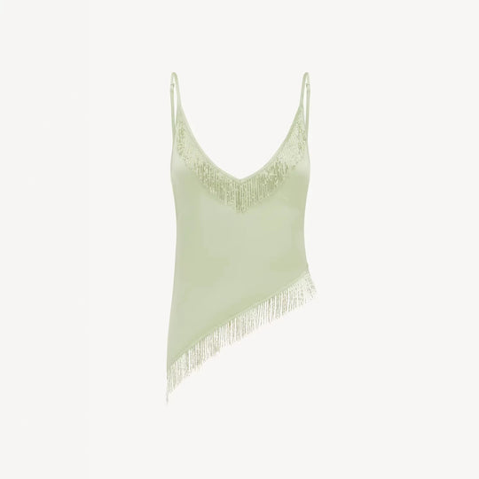 Damen Fransenoberteil und Rock Set EB