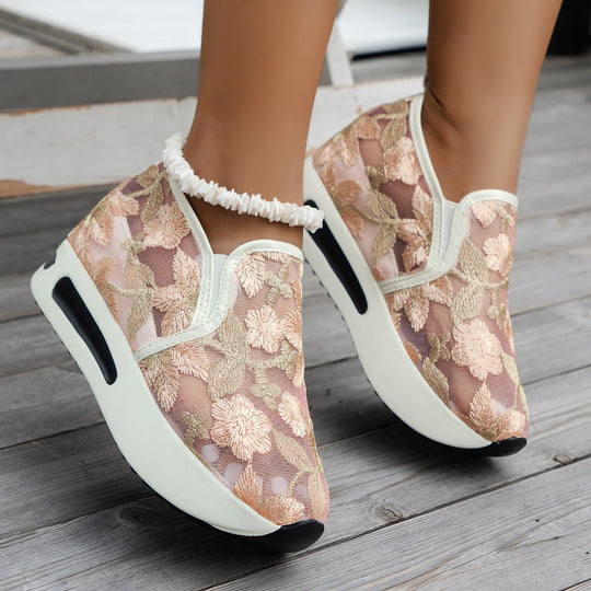 Damen Elegante und atmungsaktive Slip-On Sneakers EB