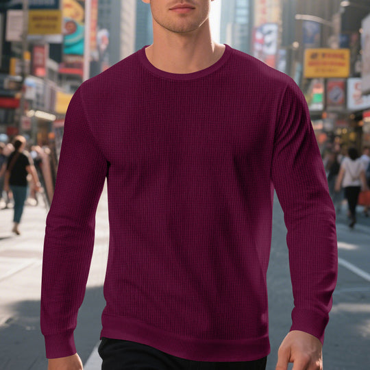 Herren hochwertiger Langarmpullover EB