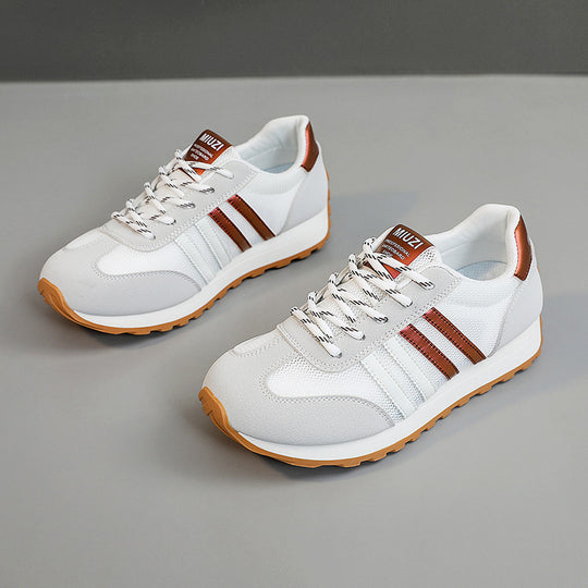 Damen sportliche Sneakers mit atmungsaktivem Obermaterial und dämpfender Sohle EB