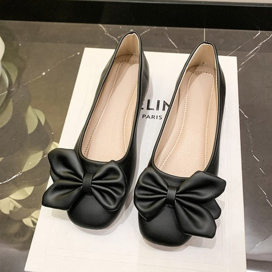 Damen Ballerinas mit eleganter Schleifenverzierung EB