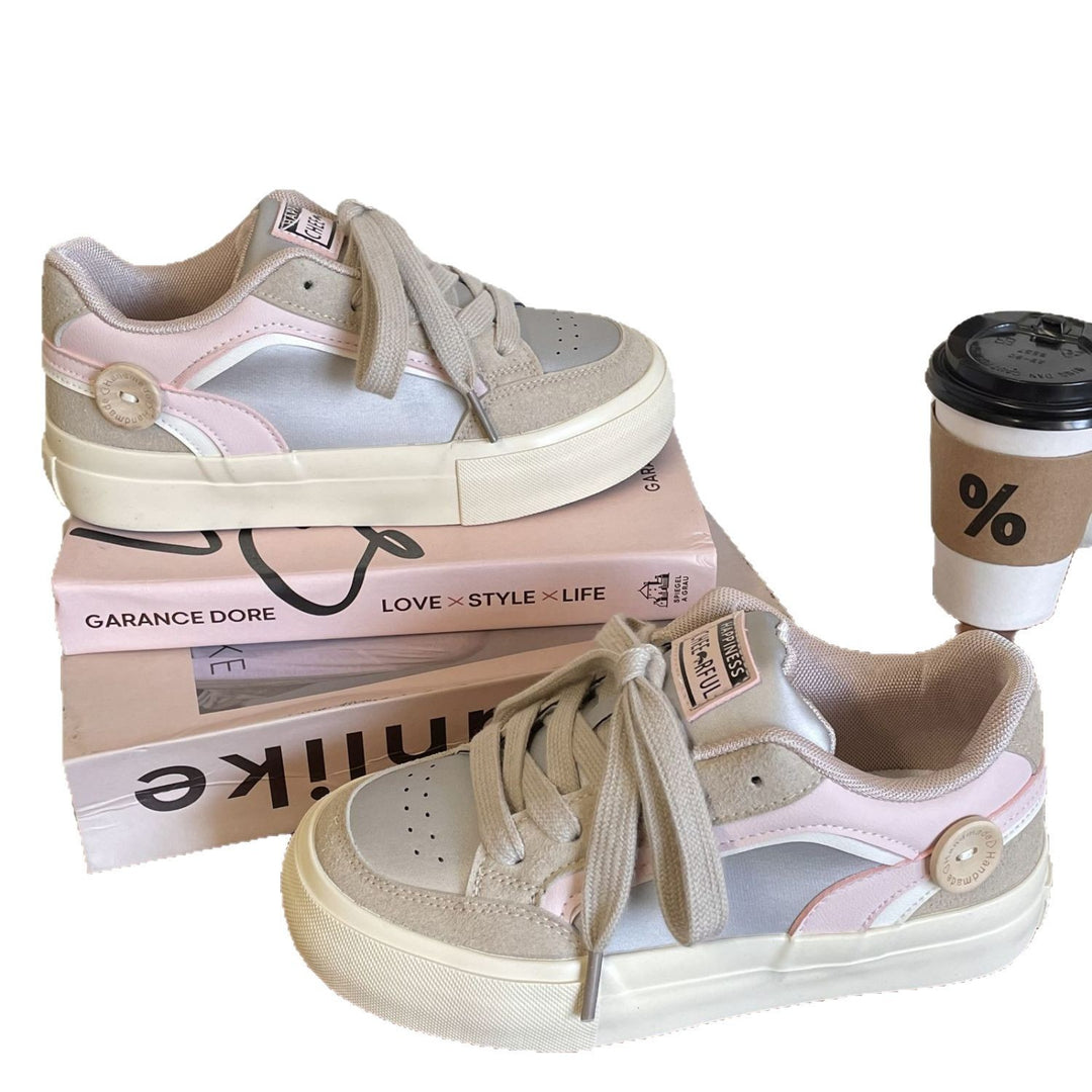Damen Trendige Sneaker mit modischer Oberflächenstruktur und atmungsaktiver Innensohle EB