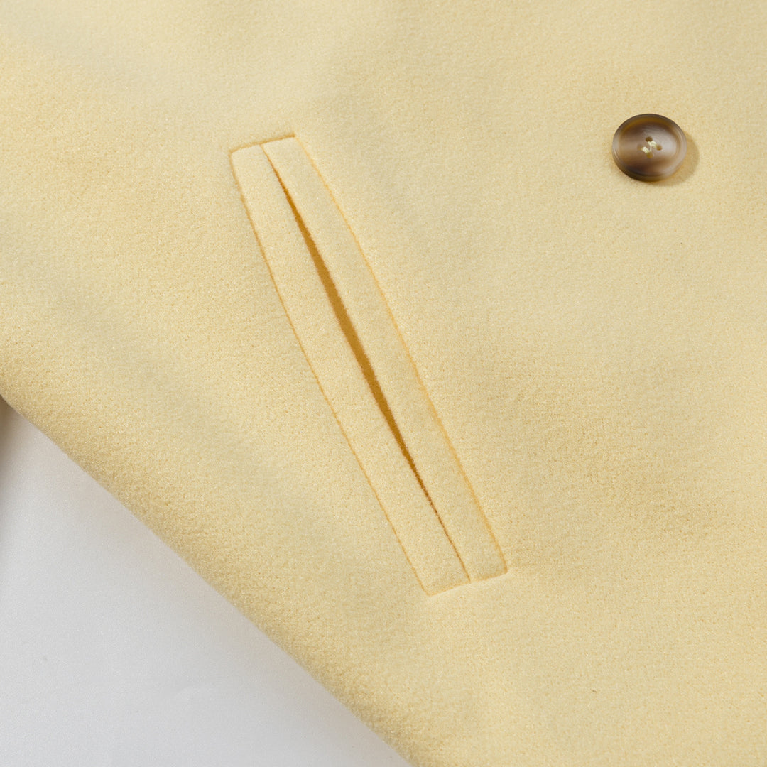 Damen elegante Übergangsjacke mit doppelter Knopfleiste und weichem Obermaterial EB