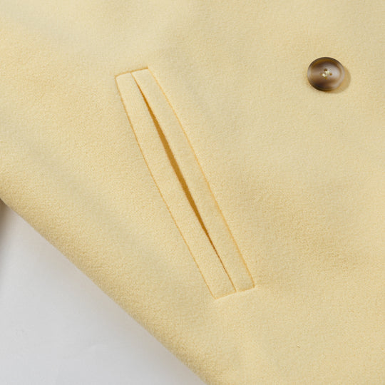 Damen elegante Übergangsjacke mit doppelter Knopfleiste und weichem Obermaterial EB